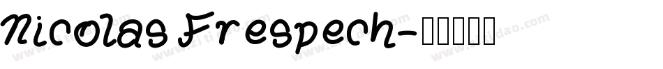 Nicolas Frespech字体转换